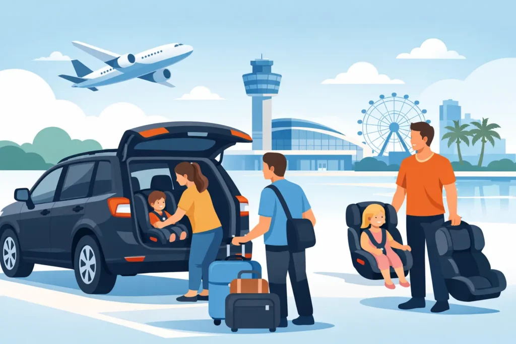 Airport Transportation With Car Seats in Orlando